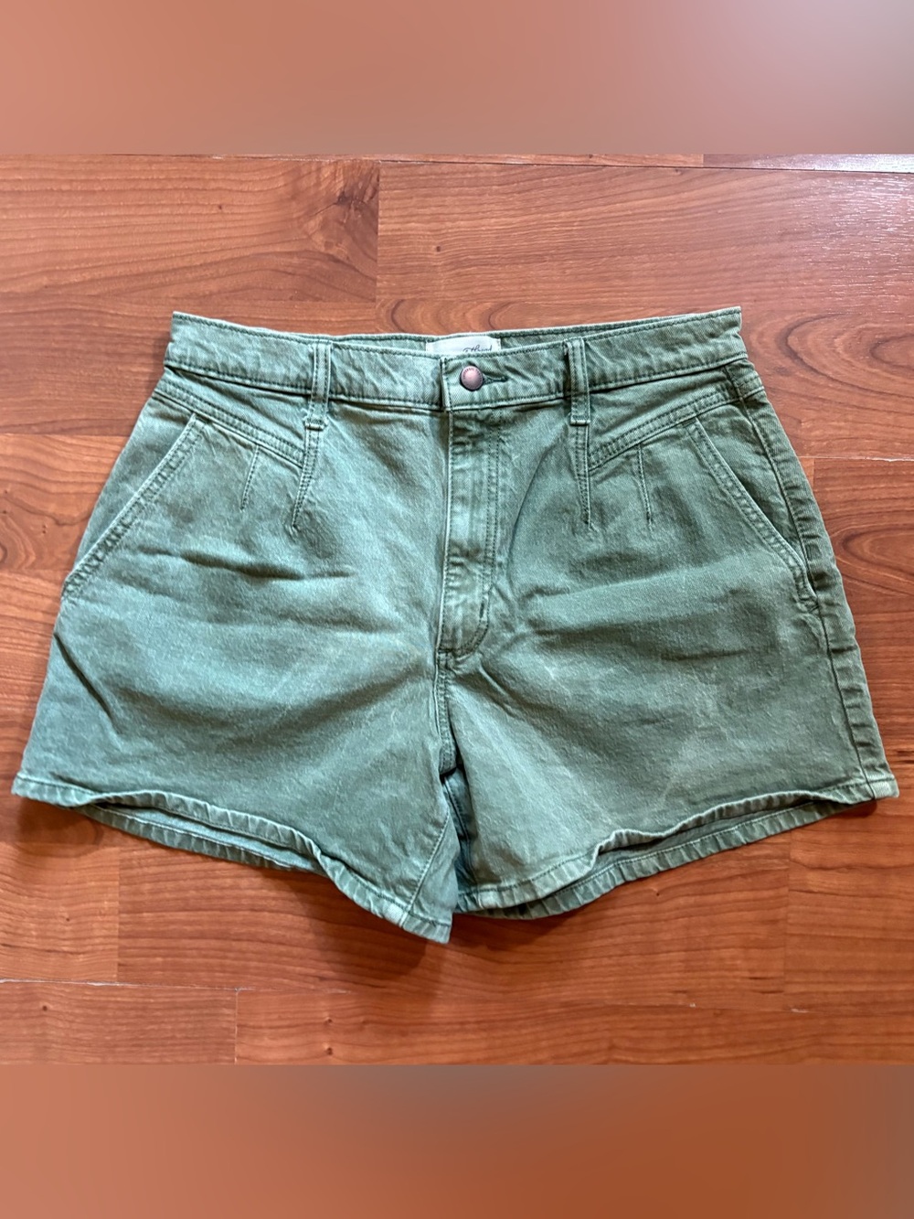 Universal Thread Olive Green High-Rise Jean Shorts